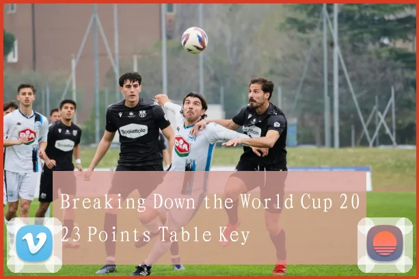 Breaking Down the World Cup 2023 Points Table Key